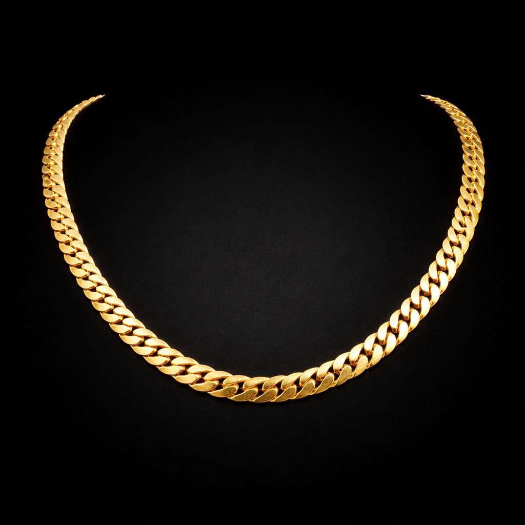 Men’s Link Chain Necklace – Premium Gold & Silver Stainless Steel Chain
