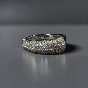 Silver stainless steel nail style adjustable designer ring for women minimalist jewellery Aura Collection